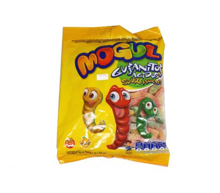 CARAMELOS GOMAS MOGUL GUSANITOS ACIDOS*500g