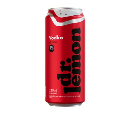VODKA DR LEMON LATA 473ML 