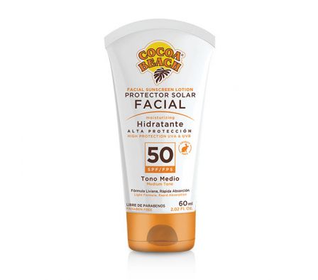 PROTECTOR FACIAL COCOA TONO MEDIO FPS 50 60ML