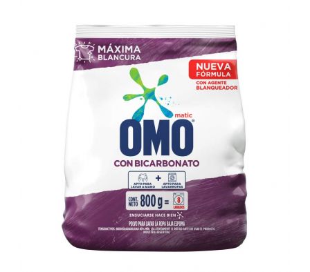 JABON EN POLVO OMO LAVAMANO C/BICARBONATO 800G