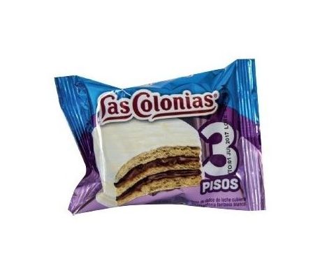 ALFAJOR LAS COLONIAS DE LECHE 3 PISOS 65GR