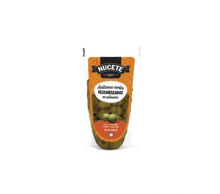 ACEITUNA NUCETE  VERDES DESCAROZA SACHET 150 GR