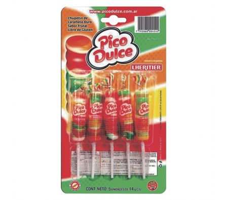 LHERITIER CHUPETIN PICO DULCE BLISTER *5UNI