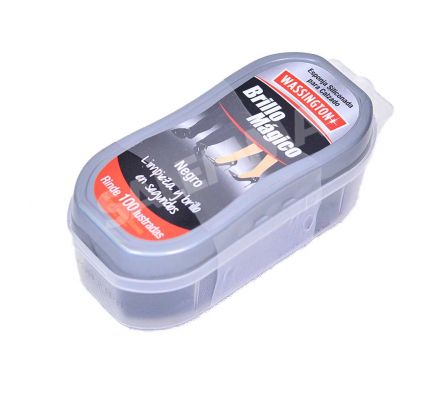 ESPONJA BRILLO WASS NEGRO P/CALZADO UND