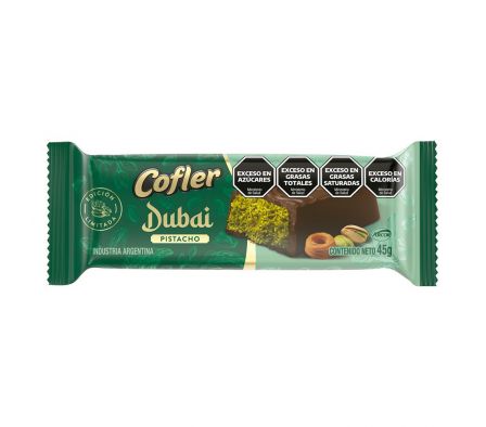 BARRA DE CHOCOLATE COFLER ESTILO DUBÁI 45G