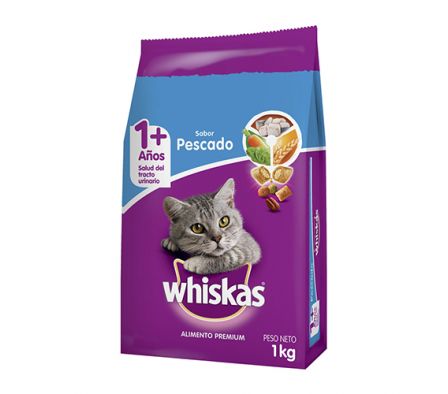 ALIM.P/GATO WHISKAS CARNES 1KG