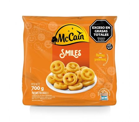 PAPAS FRITAS MCCAIN CLASICAS SMILES 700GR