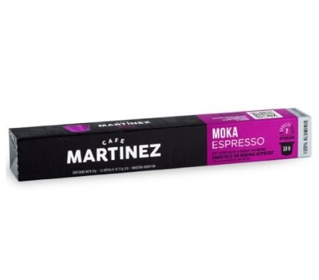 CAFE MARTINEZ TOSTADO CAPSULA ESPRESSO MOKA 10UN.