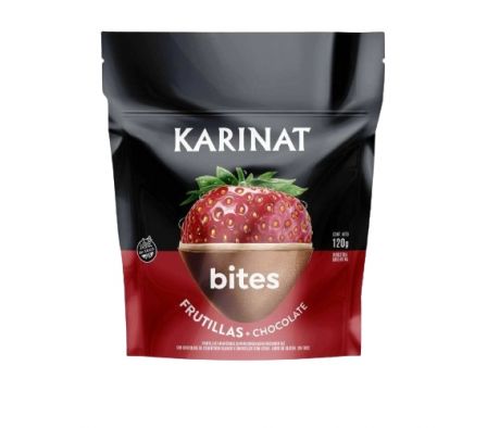 BITES FRUTILLA + CHOCOLATE KARINAT X 120 GR
