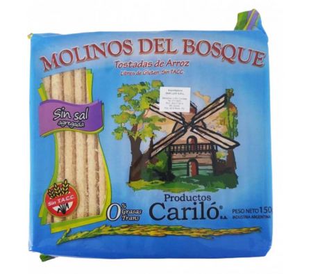 GALLETAS DE ARROZ SIN SAL M. DEL BOSQUE 