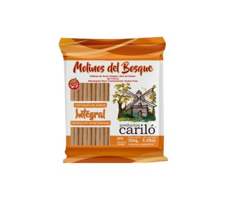 GALLETAS DE ARROZ MOLINOS DEL BOSQUE INTEGRAL150G