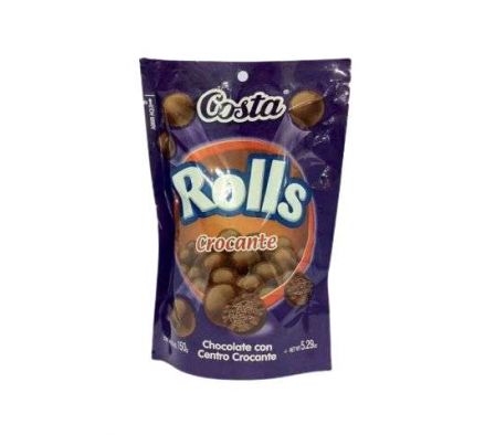 COSTA CHOC. ROLLS CROCANTE 15*150GR