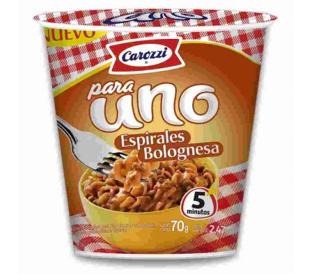 FIDEO INSTANTANEO CAROZZI BOLOGNESA  70 GR