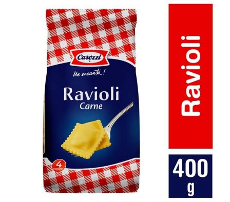 FIDEOS CAROZZI RAVIOLI CARNE 400GR