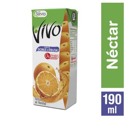 VIVO JUGO NECTAR NARANJA 190CC
