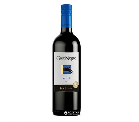 VINO SAN PEDRO GATO NEGRO MERLOT 750ML