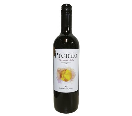 VINO SANTA CAROLINA PREMIO TINTO DULCE 750ML
