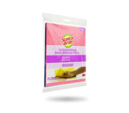 PAÑO ESPONJA 3M SCOTCH BRITE 17.5CMx20CM C.2UN