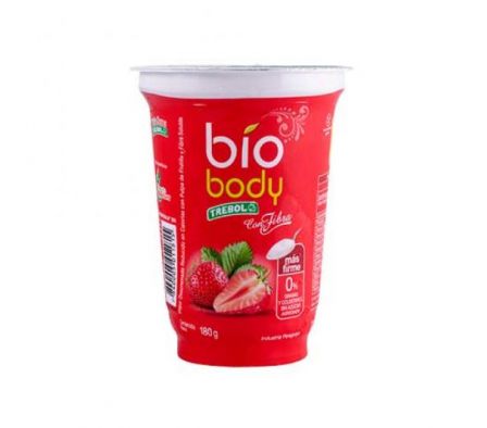 TREBOL YOGURTH BIO FIBRA FRUTILLA 180GR*
