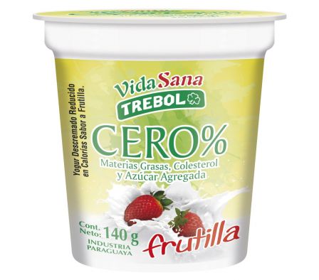 TREBOL YOGHURT DIETETICO SAB/VAINILLA  140 GR.