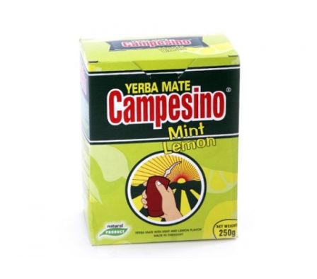 YERBA MATE CAMPESINO MENTA LIMON 250 GR