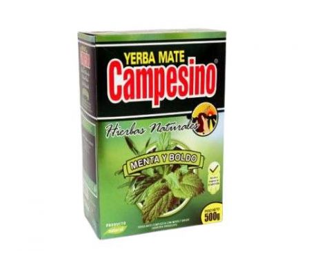YERBA MATE CAMPESINO MENTA Y BOLDO 500GR