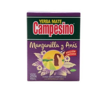 YERBA MATE CAMPESINO MANZANILLA Y ANIS 250GR