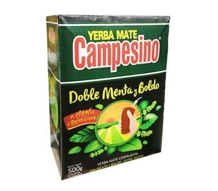 YERBA MATE CAMPESINO DOBLE MENTA Y BOLDO 500GR