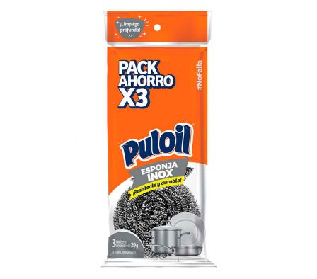 ESPONJA PULOIL RULO INOX 3 UNI