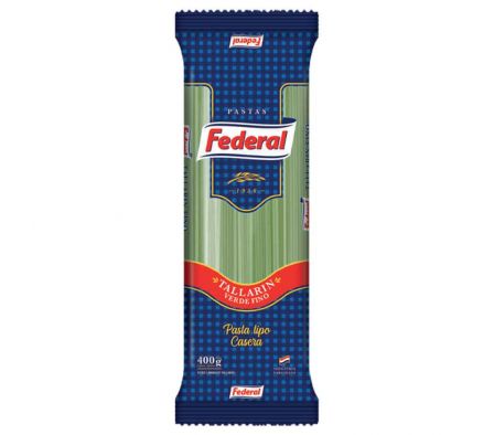 FIDEOS FEDERAL TALLARIN FINO VERDE 400 GR