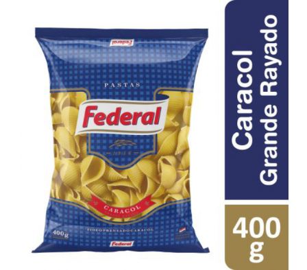 FIDEOS FEDERAL CARACOL GRANDE 400GR
