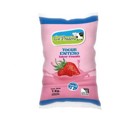 LA PRADERA YOGURT SACHET FRUTILLA X 1LT