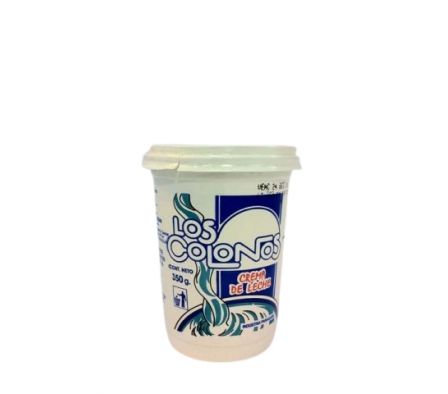 LOS COLONOS CREMA DE LECHE 350GR