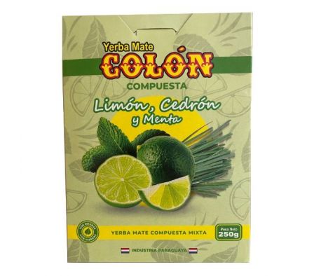 YERBA COLON LIMON,CEDRON,MENTA 250GR