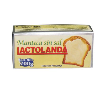 MANTECA LACTOLANDA EXTRA S/ SAL 200GR RF:1503.