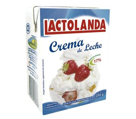 CREMA DE LECHE LACTOLANDA UAT 200GR