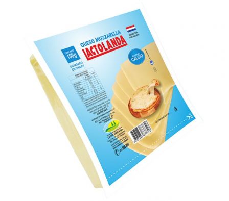 QUESO LACTOLANDA MUZZARELLA FETEADO PACK DE 100GR.