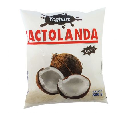 YOGUR LACTOLANDA COCO SACHET 500GR.