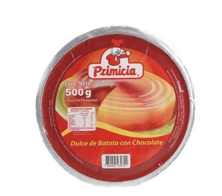 DULCE DE BATATA PRIMICIA C/CHOCOLATE 500GR