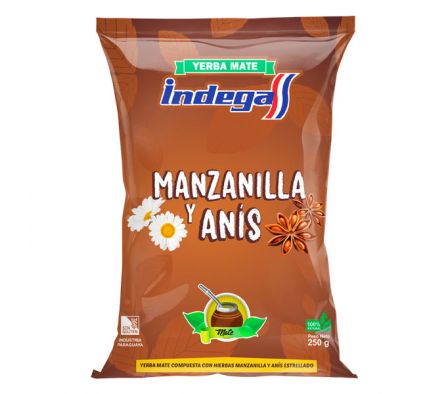 YERBA INDEGA MANZANILLA Y ANIS PLASTICO 200GR