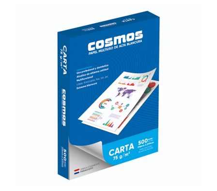 RESMA DE PAPEL COSMO TAM.CARTA 500 HOJAS