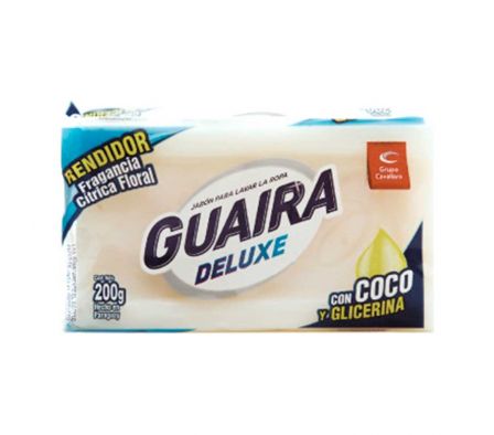 JABON EN PAN GUAIRA  BLANCO X 200 GRS