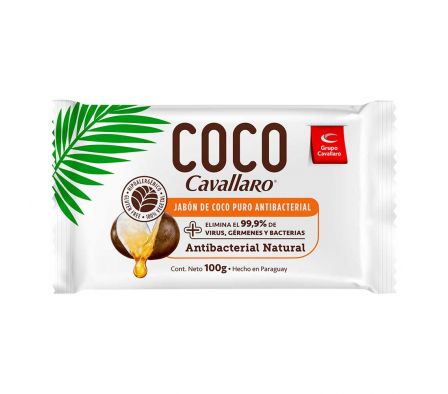 JABON EN PAN CAVALLARO COCO PURO 100 GRS