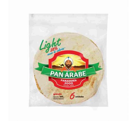 PAN ARABE PANADERIA 2000 PAQ GRANDE X 6UN