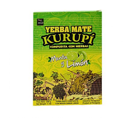 YERBA MATE KURUPI MENTA Y LIMON 500 GR