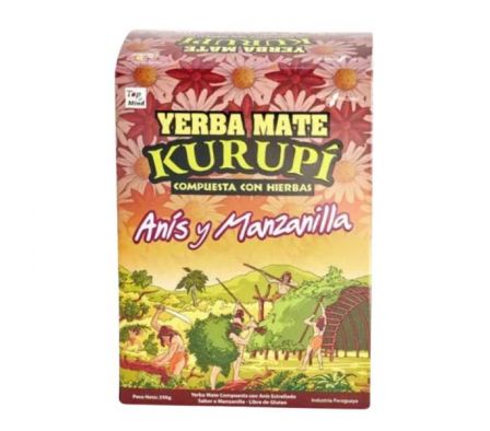 YERBA MATE KURUPI ANIS Y MANZANILLA 250 GR