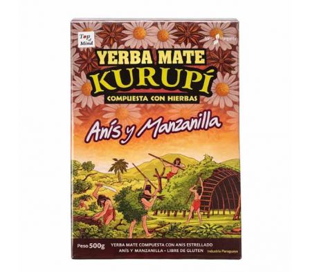YERBA MATE KURUPI ANIS Y MANZANILLA 500 GR