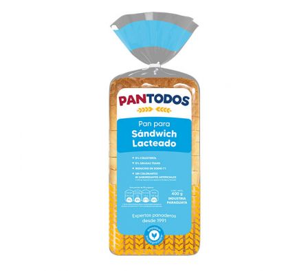 PAN SANDWICH PANTODOS LACTEADA CHICO 350GR
