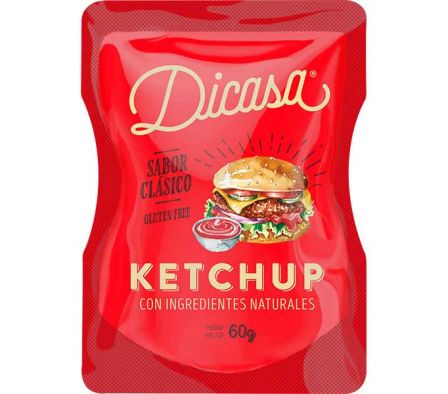 KETCHUP DICASA SABOR CLASICA SIN GLUTEN 60GR
