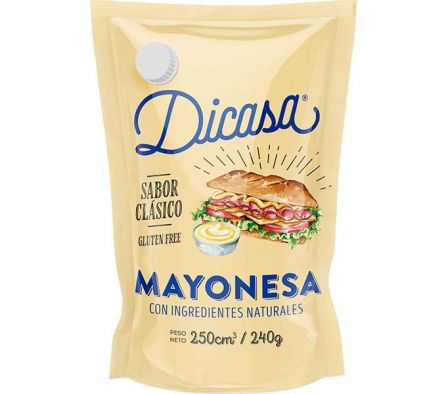 MAYONESA DICASA SABOR CLASICO SIN GLUTEN 240GR
